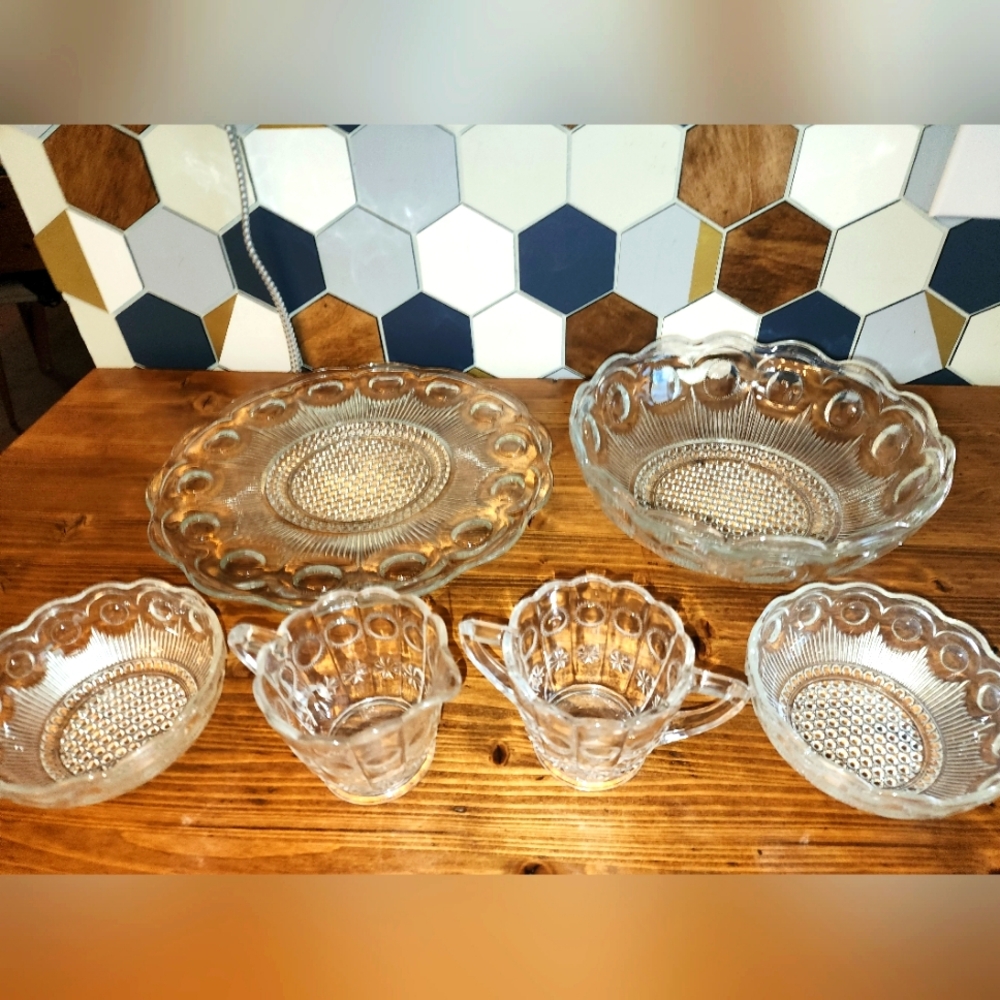 6pc Bartlett Collins Manhattan Bullseye/St. Genevieve Serving Set
